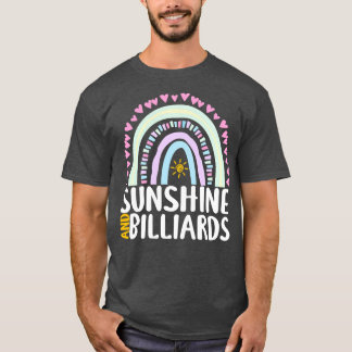 T-shirt Sunshine and Billiards Cute Rainbow Cadeau pour fe