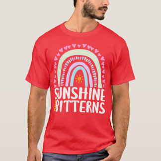 T-shirt Sunshine and Bitterns Cute Rainbow Cadeau pour fem