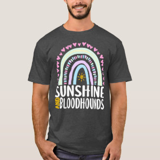 T-shirt Sunshine and Bloodhounds Joli cadeau arc-en-ciel p