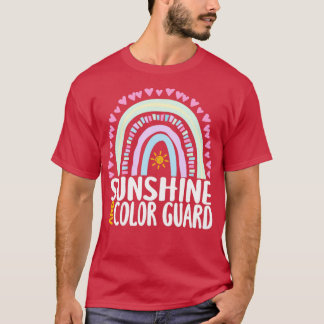 T-shirt Sunshine and Color Guard Cute Rainbow Graphic pour
