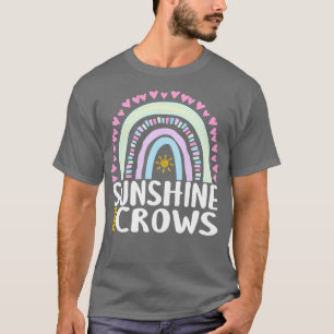 T-shirt Sunshine and Crows Cute Rainbow Cadeau pour femmes