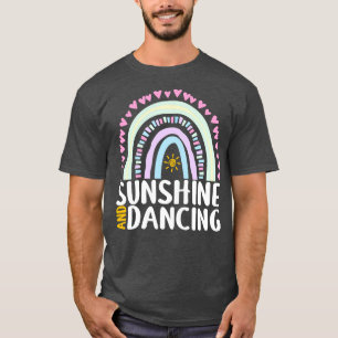 T-shirt Sunshine and Dancing Cute Rainbow Gift pour femmes
