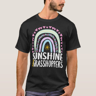 T-shirt Sunshine and Grasshoppers mignon cadeau arc-en-cie