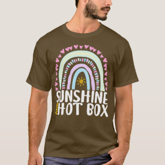 T-shirt Sunshine and Hot Box Cute Rainbow Cadeau pour femm