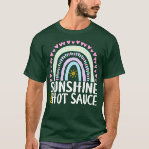 T-shirt Sunshine and Hot Sauce Cute Rainbow Cadeau pour fe