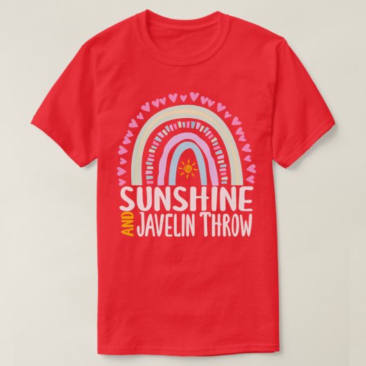 T-shirt Sunshine and Javelin Throw Cute Rainbow Don for W (Design devant)