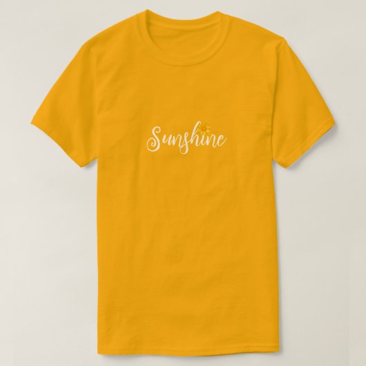 T-shirt Sunshine and Sunflower tee (Design devant)