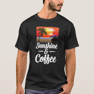T-shirt Sunshine & Coffee  Women Sunset Love Nature