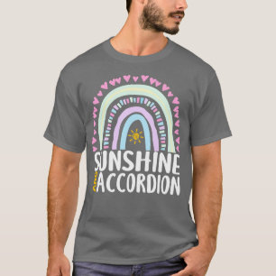 T-shirt Sunshine et Accordion mignon cadeau arc-en-ciel po