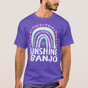 T-shirt Sunshine et Banjo Cute Rainbow Cadeau pour femmes