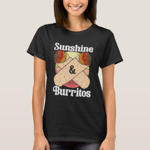 T-shirt Sunshine Et Burritos Mexico Pride Mexicaine Cinco