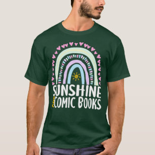 T-shirt Sunshine et Comic Books Cute Rainbow Cadeau pour W