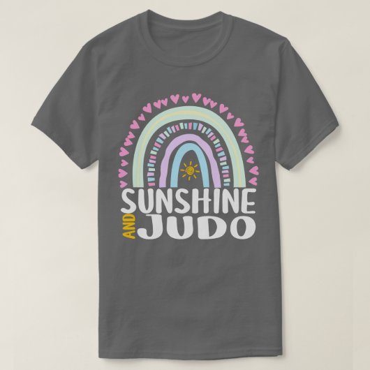 T-shirt Sunshine et Judo Cute Rainbow Cadeau pour les femm (Design devant)