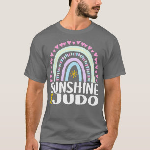 T-shirt Sunshine et Judo Cute Rainbow Cadeau pour les femm
