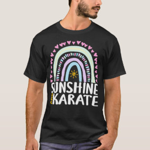 T-shirt Sunshine et Karate Cute Rainbow Cadeau pour femmes
