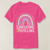 T-shirt Sunshine et Papillons Joli cadeau Rainbow pour fem (Design devant)
