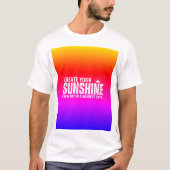 T-shirt Sunshine Glow (Devant)