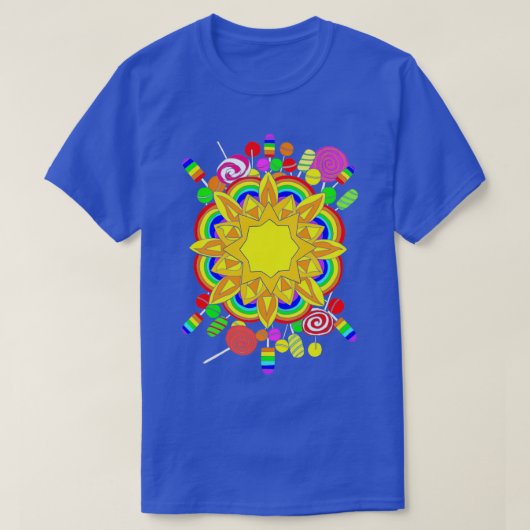 T-shirt Sunshine Lollipopes et Rainbows (Design devant)