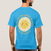 T-shirt Sunshine merci professeur moderne élégant (Dos)