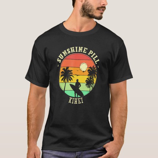 T-shirt Sunshine Pill Kihei Summer Hawaii Tropical Beach (Devant)