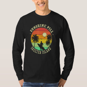 T-shirt Sunshine Pill Shelter Island Summer New York Tropi