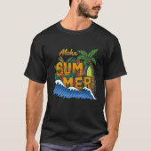 T-shirt Sunshine Summer Palm Trees Beach Vibes Tropical Su (Devant)