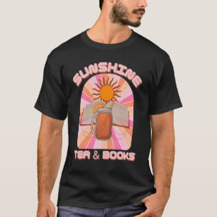 T-shirt Sunshine Sweet Tea Et Livres Lecture Livres Sur Un