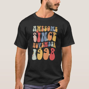 T-shirt Super 1998 stupéfiant depuis Novembre Retro 24