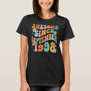 T-shirt Super 24ème anniversaire stupéfiant depuis septemb