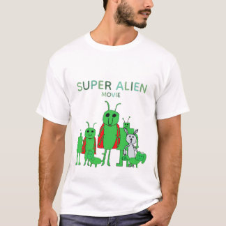 T-shirt Super Alien Movie Tee avec Casting