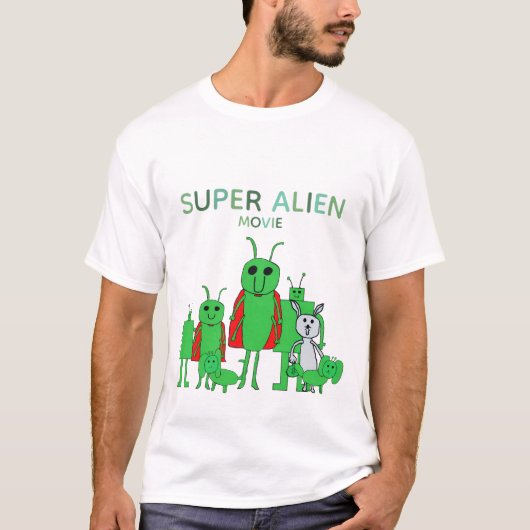T-shirt Super Alien Movie Tee w/Cast (Devant)