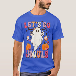 T-shirt Super Allons Gouls Fantôme Floral Hippie Hallowe