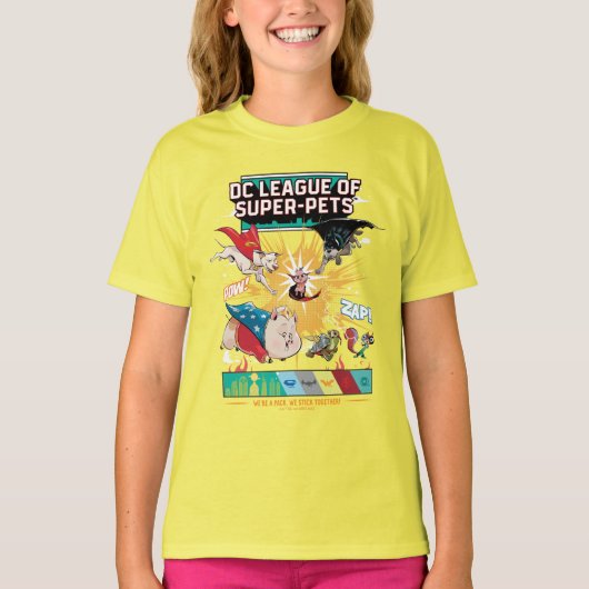 T-shirt Super-Animaux : Nous sommes un pack, nous collons (Devant)