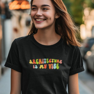 T-shirt Super Architecture Rétro Est Mon Vibe, Architecte