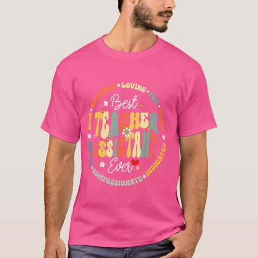 T-shirt Super Assistant de Prof Incroyable de Retour à l'É (Devant)