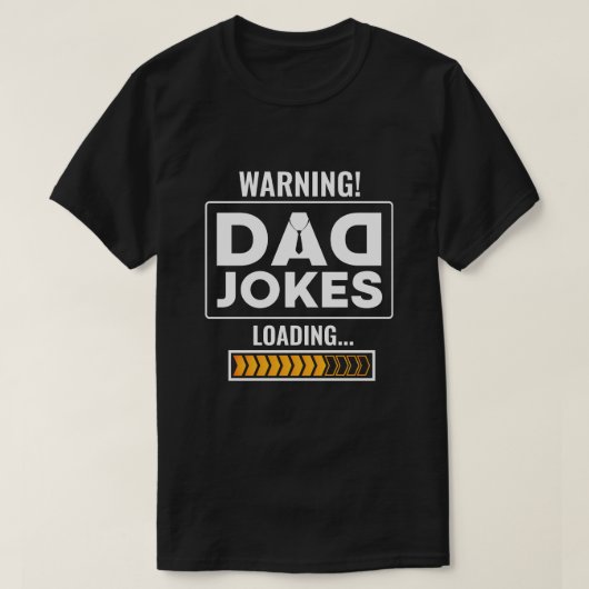 T-shirt Super avertissement de design ! Papa Joke Loading (Design devant)