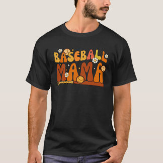 T-shirt Super Baseball Mama Softball Pitcher Catcher Moth