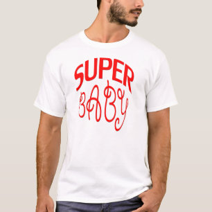 T-shirt super bébé rouge