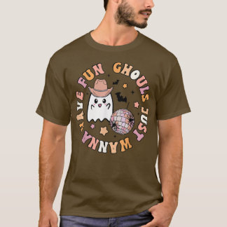T-shirt Super Boho Ghouls Veux Juste Avoir Un Plaisant Hal