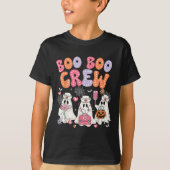 T-shirt Super Boo Boo Crew Nurse Funny Ghost Halloween Te (Devant)