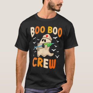 T-shirt Super Boo Boo Crew Nurse Funny Ghost Women Hallow