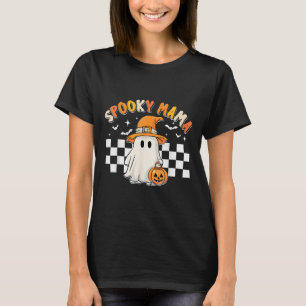 T-shirt Super Boo One Éffrayant Mama Premier Halloween Bir