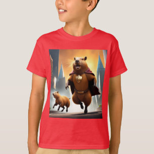 T-shirt Super Cappy et coup de pied latéral