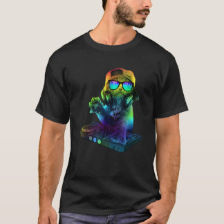 T-shirt Super Chat Jouer de la musique