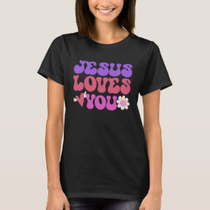 T-shirt Super Christian Jésus vous aime 70 s Hippie