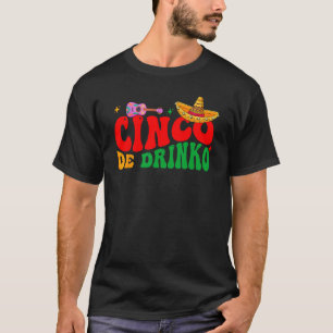 T-shirt Super Cinco De Drinko Mayo Fiesta Parti Mexicain D