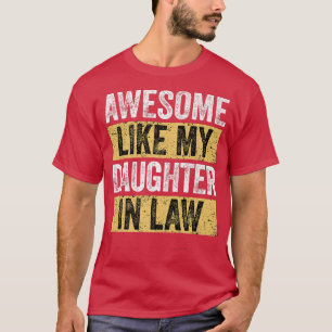 T-shirt Super comme ma fille en droit, drôle papa plaisant