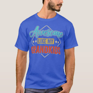 T-shirt Super Comme Mes Petits-Enfants Pour Grand-Père Sur