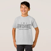 T-shirt Super Comme Mon Papa (Devant entier)