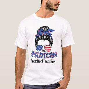 T-shirt Super Cuisine Tous Américain Enseignant Préscolair